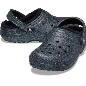 Crocs unisex-adult Classic Lined Glitter Clog Starry Skies Glitter US M7/W9